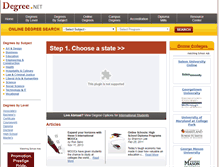 Tablet Screenshot of degree.net
